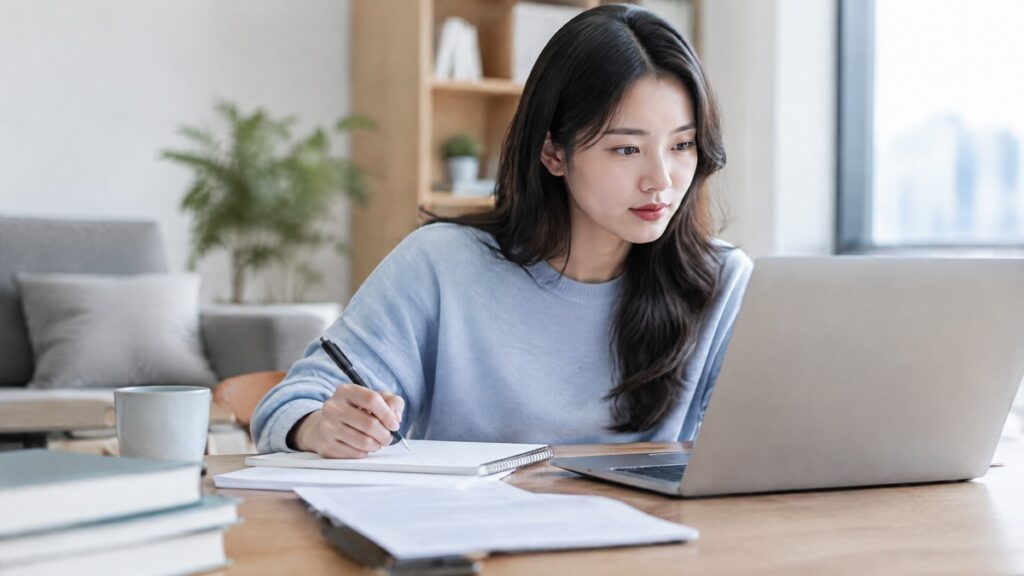 입법예고 주제를 설명하는 연출 장면