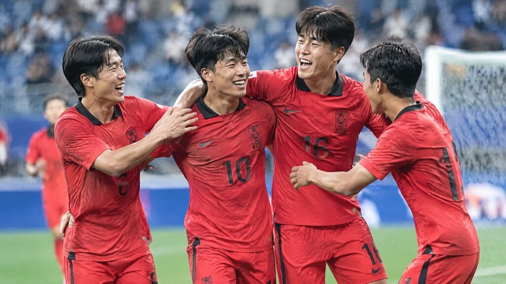 축구 주제를 설명하는 연출 장면