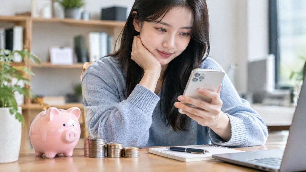 적금 주제를 설명하는 연출 장면